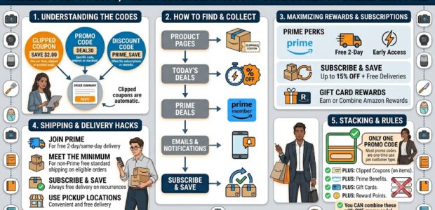Amazon Coupon Code, Promo Code and Discount Code Guide for Online Shopping